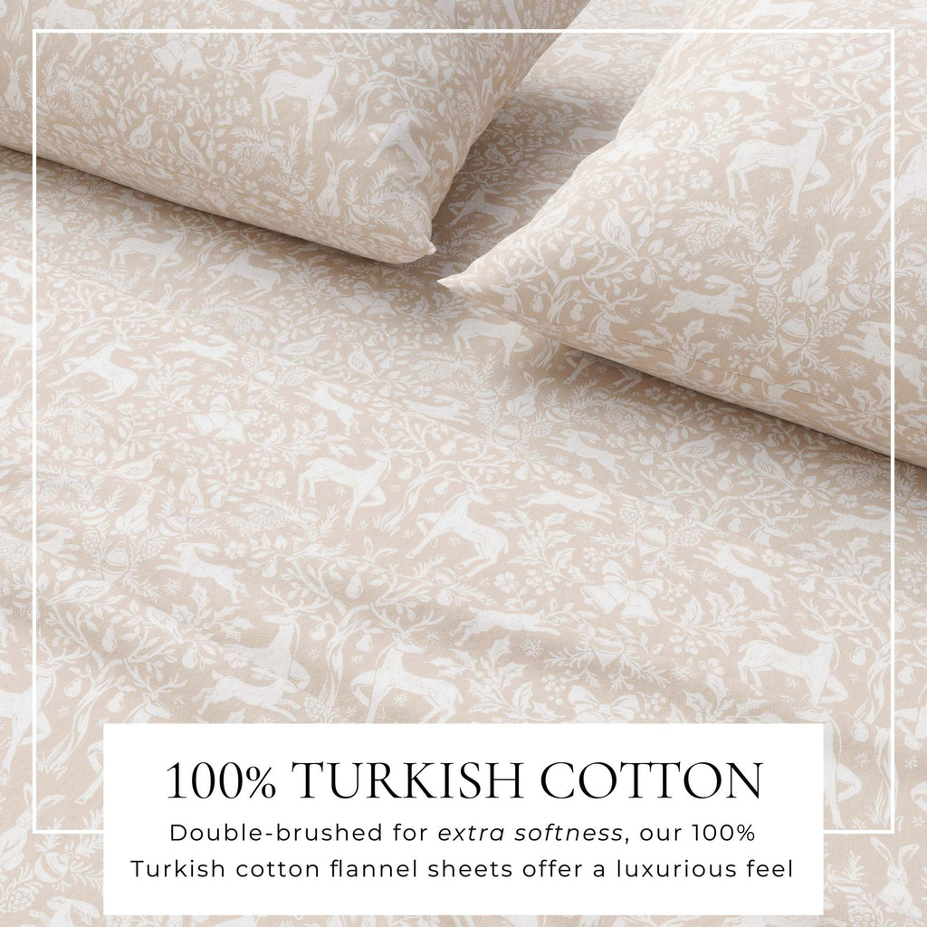 Bettwäsche-Set aus türkischem Baumwollflanell – gehobene Festtagskollektion